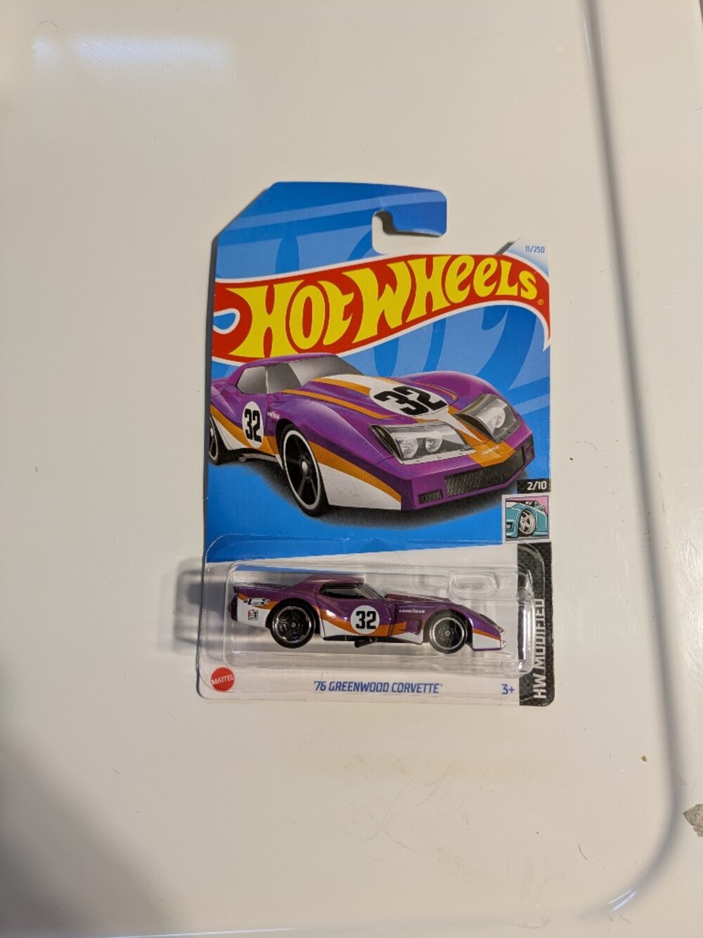 Hot Wheels '76 Greenwood Corvette Toy Car - Purple